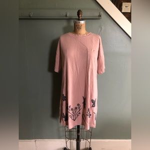 Sister Nettle/Mate The Label The Sister Sleep Tee Dress Dusty Pink Size Large